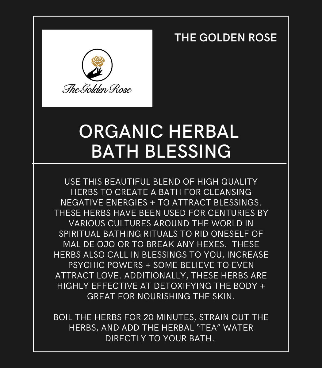 Organic Herbal Bath Blessing
