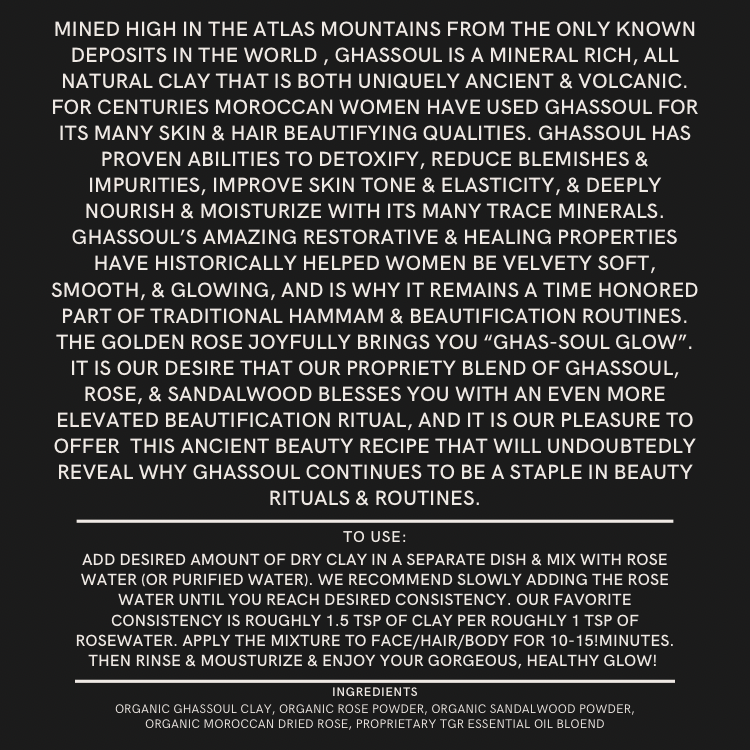 Ghas-Soul Glow: Restorative + Beautifying Clay