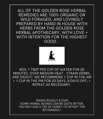 "Luna Hermosa" Mayan Herbal Remedy for Relief from Ovarian Cysts + Fibroids